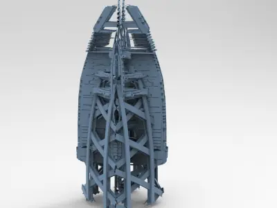 Planet side corporation market tower  3D model