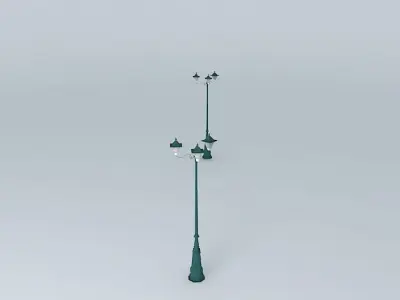 Square street lights1 3D model