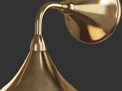 Piper Sconce Low-poly 3D model