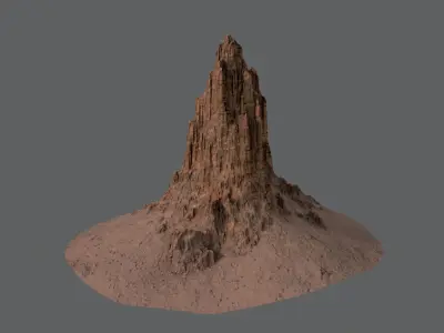 CANYON HILL 2 Game Ready Low-poly 3D model