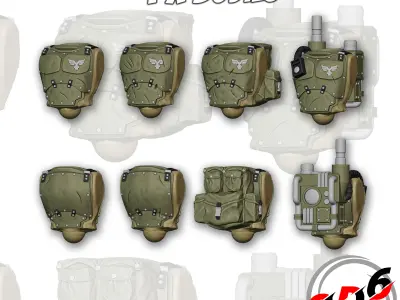 DNA Brothers Platoon DNA Stealers Proxy Genestealers Warhammer 3D print model