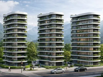 Architecture Project by Ramin Guseinov 98 Low-poly 3D model