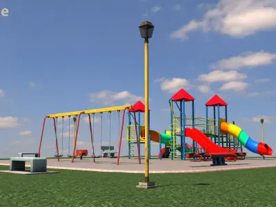 Scenic Playground 3D model