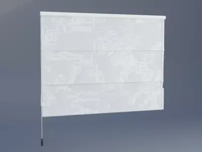 Roman shades Low-poly 3D model