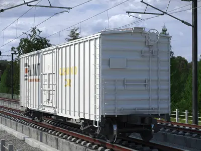  Sliding Door Rail Boxcar X58 White 