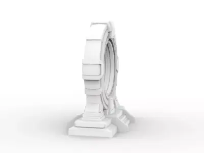 Sci-fi Portal 3D Printable 3D print model