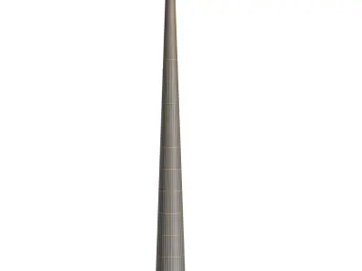 Equilibre Outdoor LED Floor Lamp 3D model