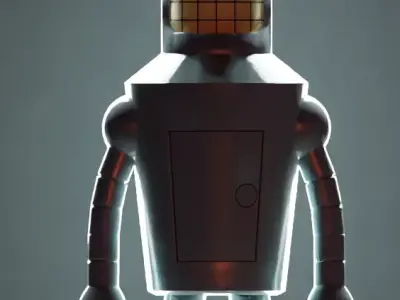 Bender Low-poly 3D model