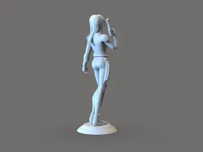 Sci fi girl  3D print model