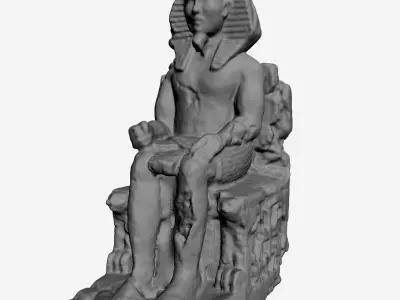 Egyptian Statue 3D model