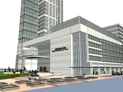vacation spot-Resort-Fashion Leisure Hotel-0207 3D model