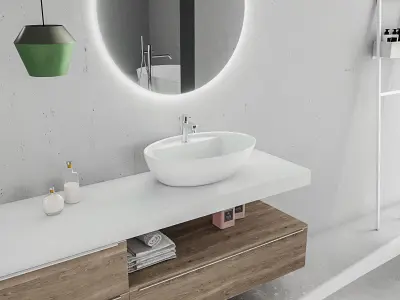 Bathroom furniture set Arcom eLy 4  3D model