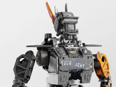 Chappie Robot Fully IK-Rigged 3D Model  3D model