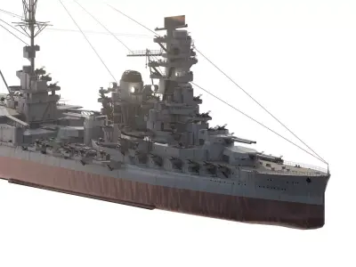 IMPERIAL JAPANESE NAVY WW2 BATTLE CRUISER 3D model