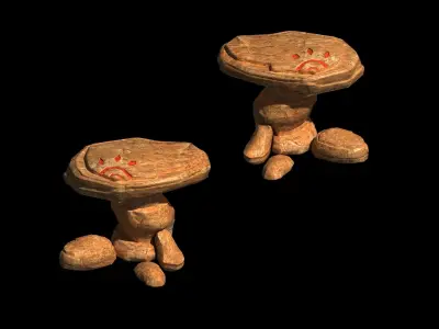 Desert - Mountain - Wind Stone 10 3D model