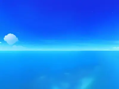 6k stylized cloudy skybox Low-poly 3D model