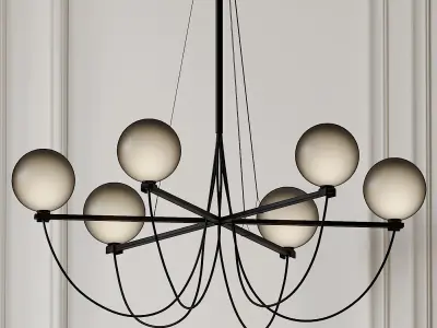 Globe Chandelier by HANDVARK 3D model