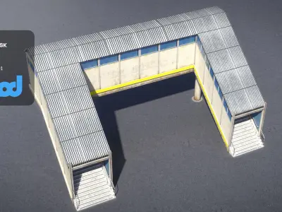 Footbridge 3D model