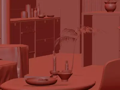 Nice Little Living Room  3D model