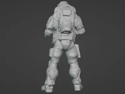Valour Korps Soldier 3D Printable STL Miniature 3D print model