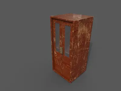 Old Modern Furniture 3D Model Terror Low-poly 3D model 18