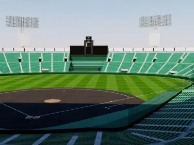 Koshien Stadium - Japan 3D model