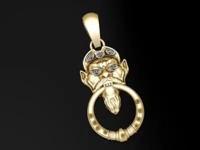 goblin pendant 3D printable model       3D print model