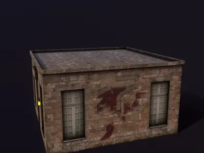 House v4 Low-poly 3D model