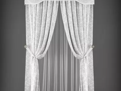 Curtain 3D model 325 Low-poly 3D model