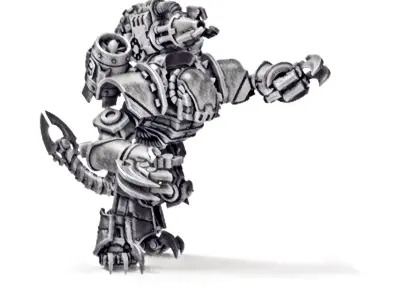 Dark Techno Velocirax Battle Thralls 3D print model