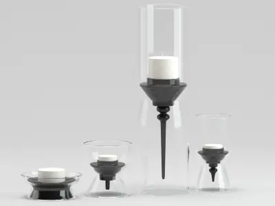 Votive Candle 3D model