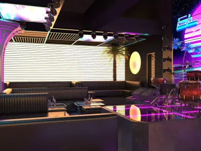 Modern bar  3D model