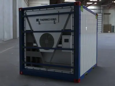 Offshore Refrigerated Container 3D model
