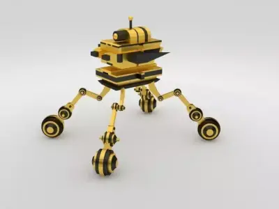 Scifi Robot GR00 3D Model Low-poly 3D model