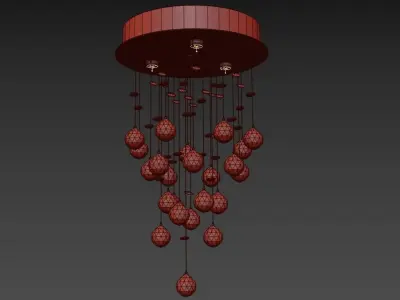 Chandelier Flusso L 1 4 25 601 N 3D model