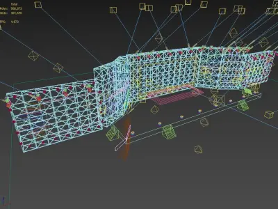 3DS Max 2014 Stage Concert 53 3D model