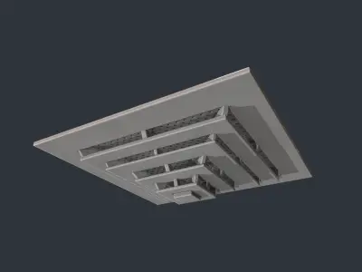 Ceiling Vent Low-poly 3D model
