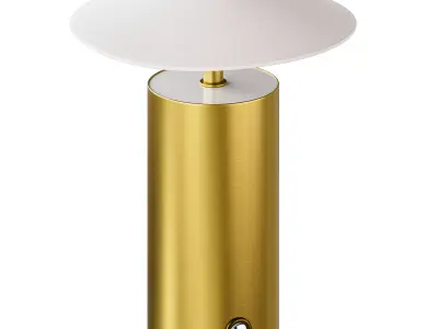 Zara Home table lamp with paper shade 3D model