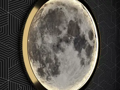 Moon light panel Free low-poly 3D model