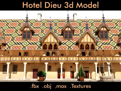 Hotel Dieu- 3d Model 3D model