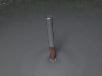 Low-Poly Street-Light Set-9 - Wood Light-Column 19 Low-poly 3D model