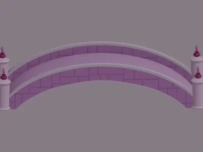 Toon Bridge 3D model