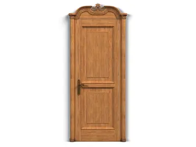 Door0022 door with ornate details 3D model
