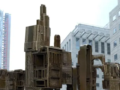 Sci Fi Structures 3D model
