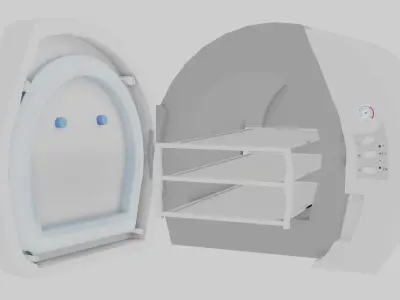 Medical - GNU Autoclave 3D Model Low-poly 3D model