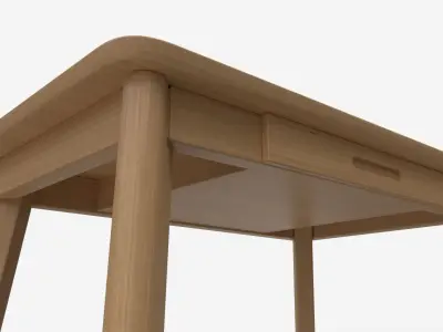 Home Office Workbench Desk with Drawer 3D model