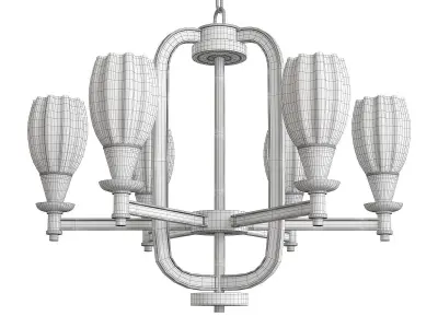Chandelier Luminaire Low-poly 3D model