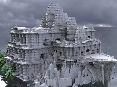 Mayan Temple of challenges 3D model
