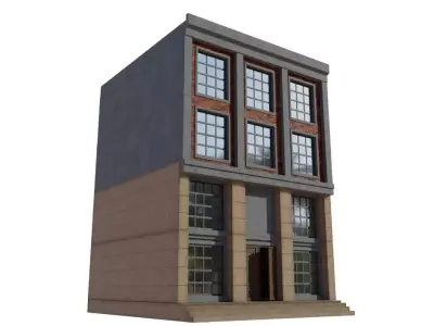 Factory building 1 3D model