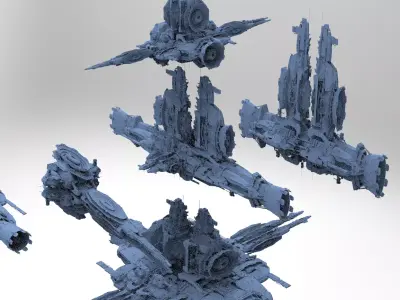 Sci-Fi Droid Base Collection 9 3D model